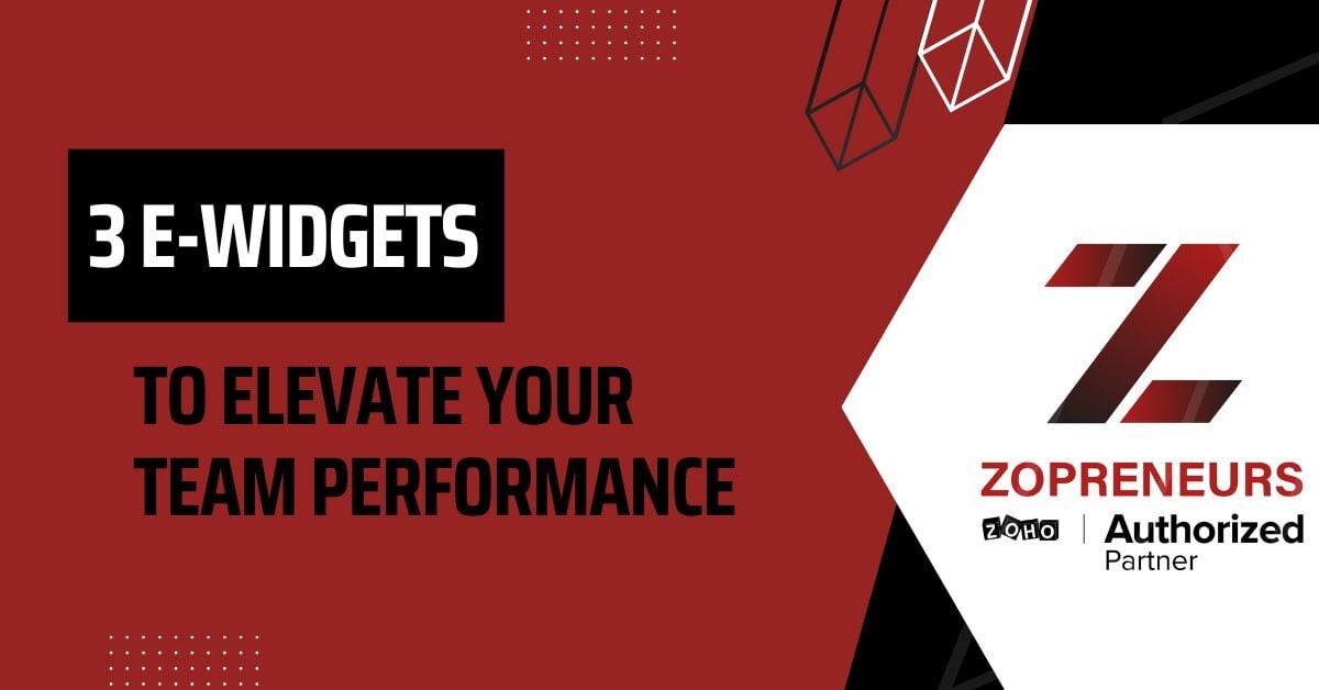 3 E-Widgets to Elevate Your Team Performance